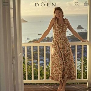 Doen Roma Dress in Lydden Garden size XXS; NEW WITH TAGS